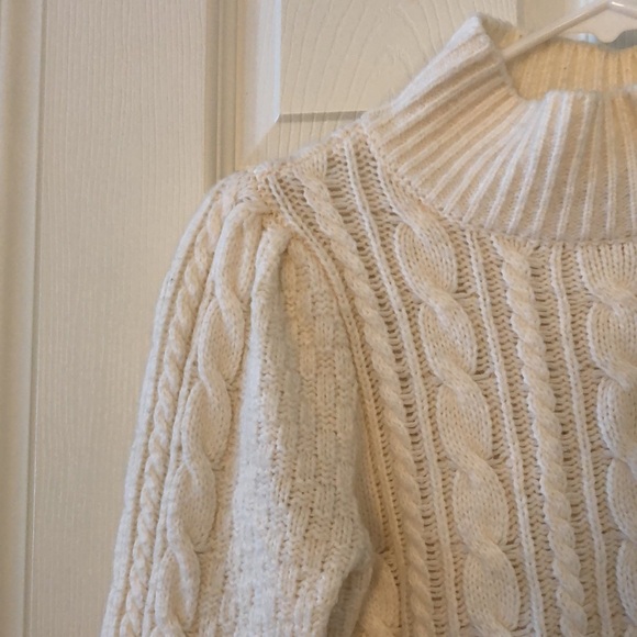 Cream Puff Sleeve Knit Sweater - Picture 5 of 9